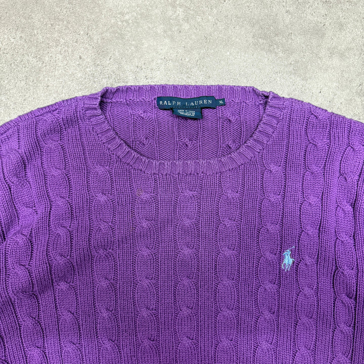 Polo Ralph Lauren Crew Neck  Jumper Women  Size XL  Purple