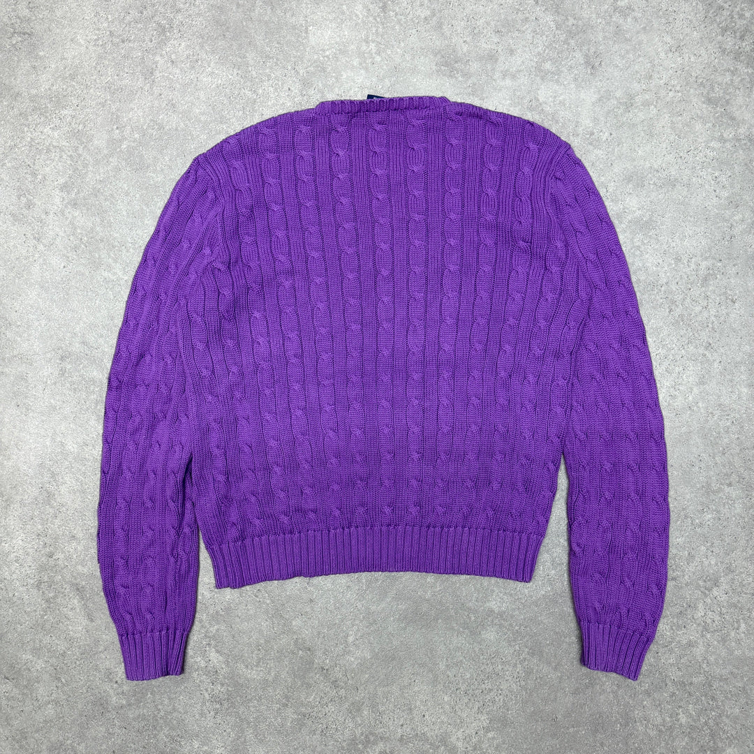 Polo Ralph Lauren Crew Neck  Jumper Women  Size XL  Purple