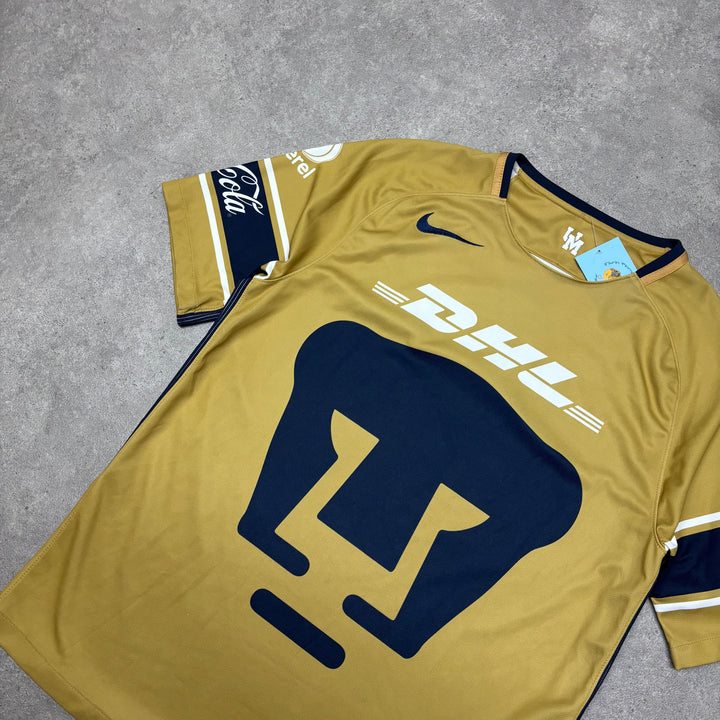 Vintage Nike UNAM Gold Away Football Shirt (L)