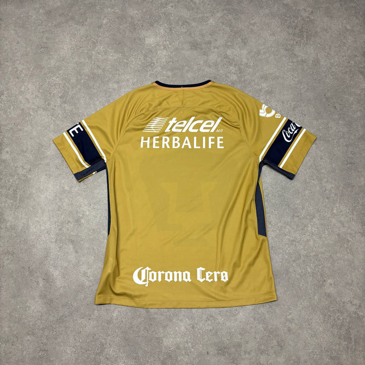 Vintage Nike UNAM Gold Away Football Shirt (L)