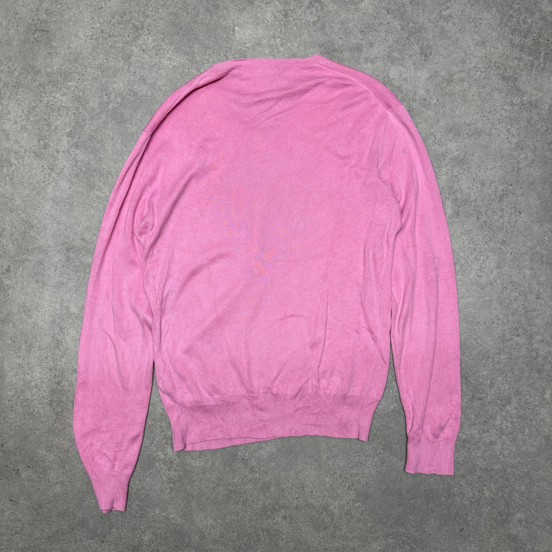 Polo Ralph Lauren V Neck  Jumper  Size S Pink