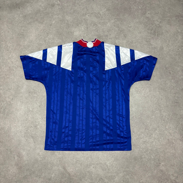 92-94 Vintage Adidas Rangers Home Football Shirt (L)
