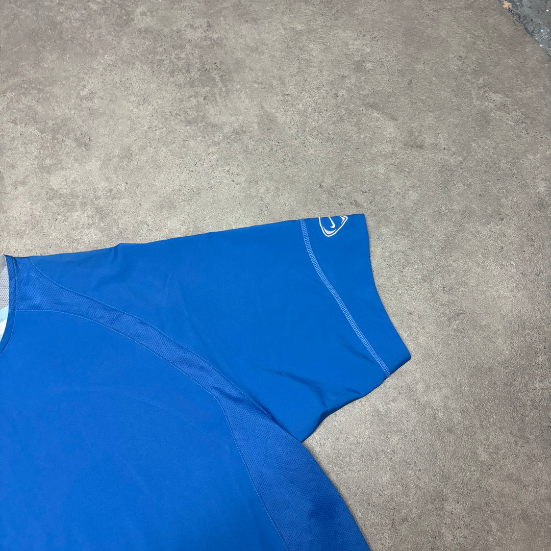 00's Vintage Nike Blue Football T-Shirt (XXL)