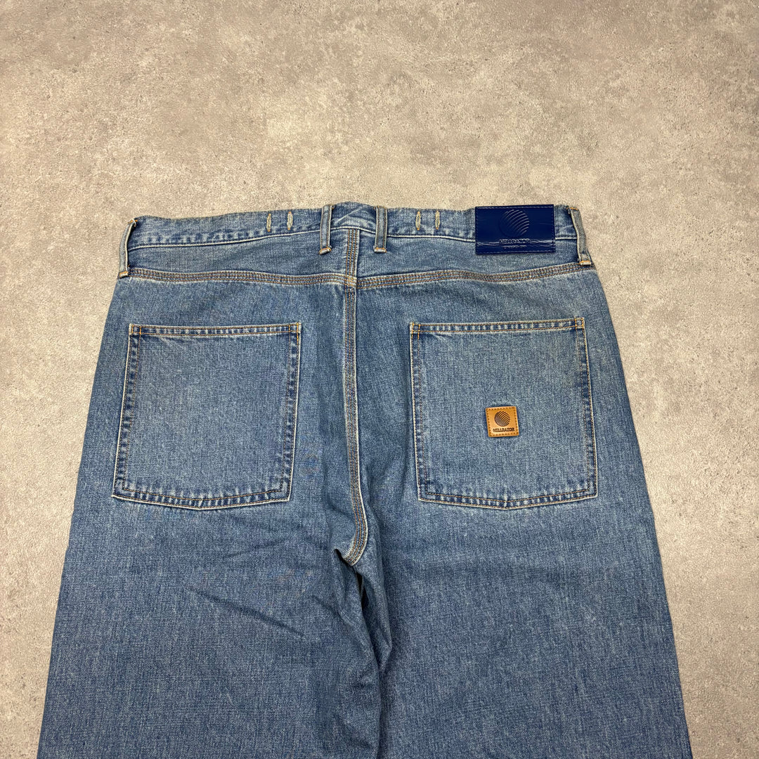 Hellrazor Baggy Blue Denim Jeans (L)