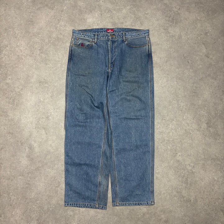 Hellrazor Baggy Blue Denim Jeans (L)