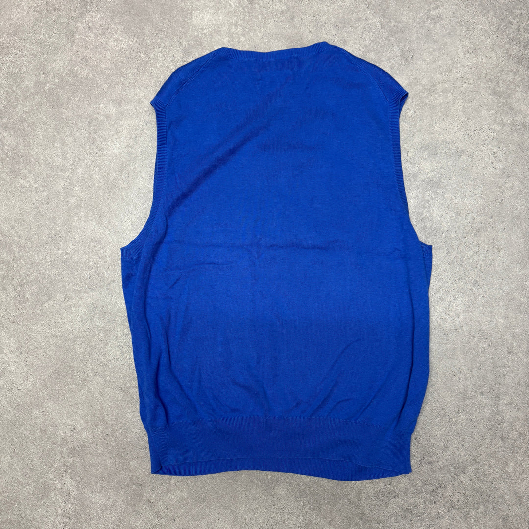 Polo Ralph Lauren V Neck Vest  Size L Blue