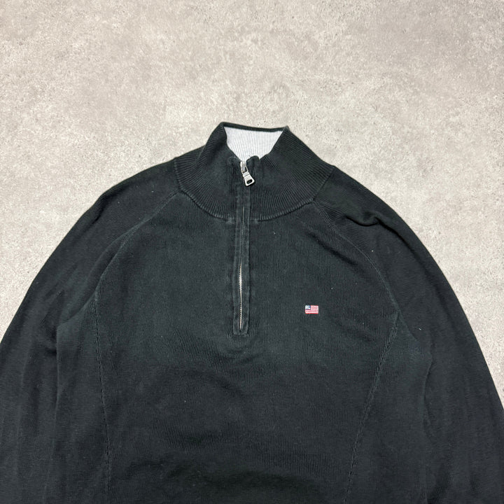 Polo Ralph Lauren Quarter Zip Jumper  Women Size L  Black