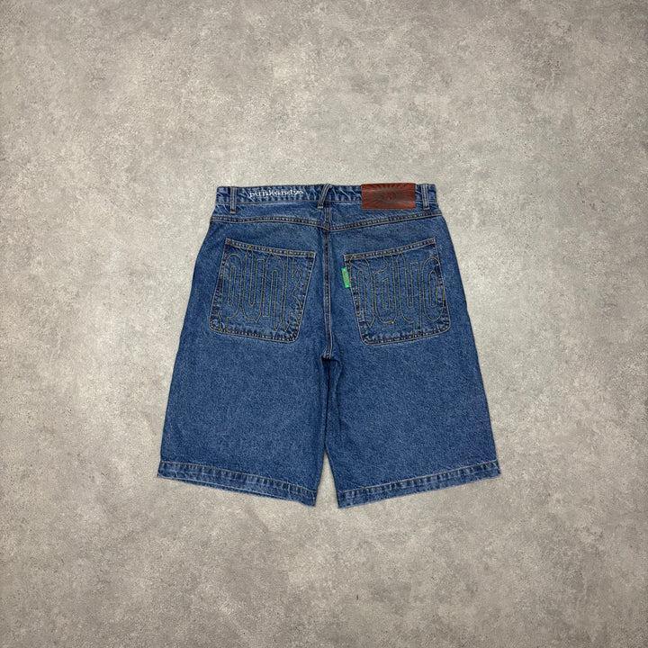 Punkandyo Blue Denim Shorts (32)