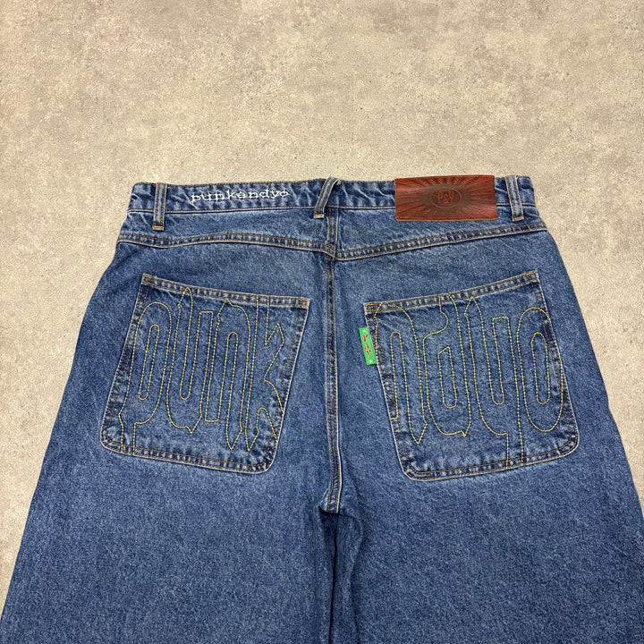 Punkandyo Blue Denim Shorts (32)