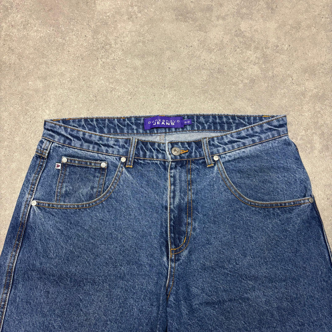 Punkandyo Blue Denim Shorts (32)