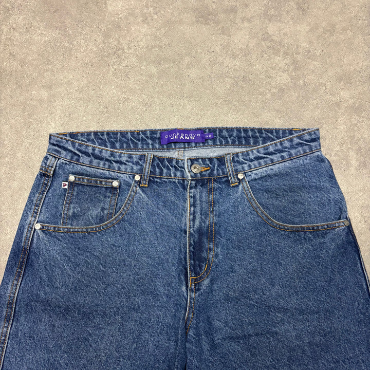 Punkandyo Blue Denim Shorts (32)