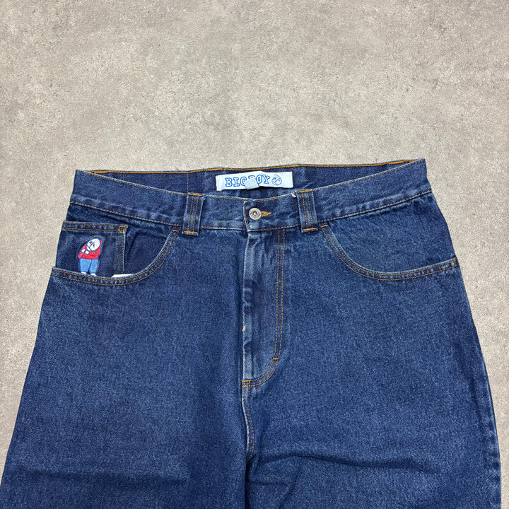 Big Boy Baggy Blue Denim Jeans (M)