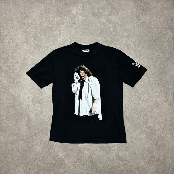 Palace  x WWE Mandking Sock Black T-Shirt (L)