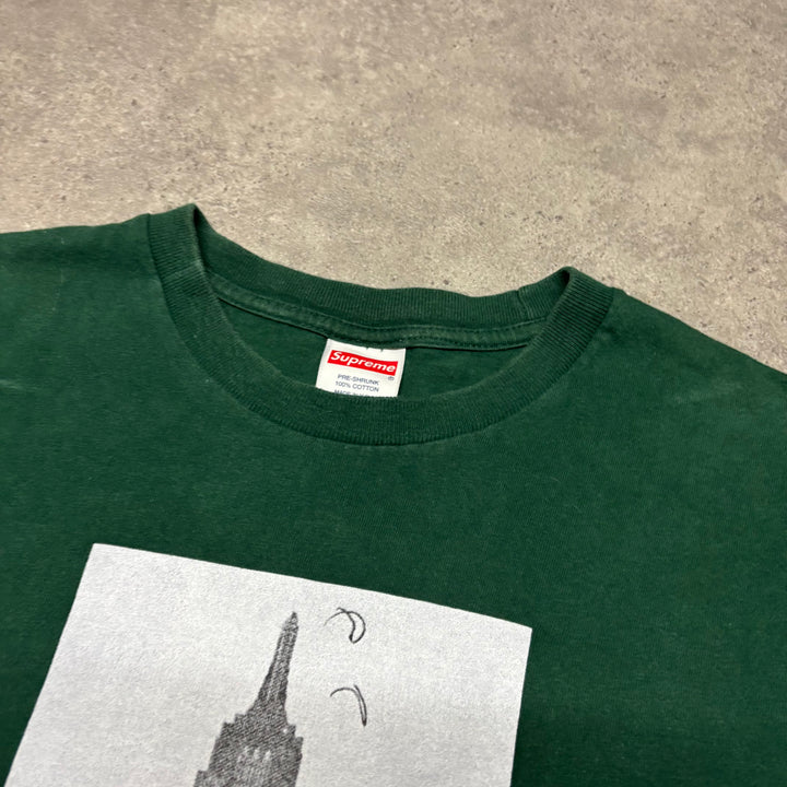 Supreme Mike Kelly Empire State Green Graphic T-Shirt (M)