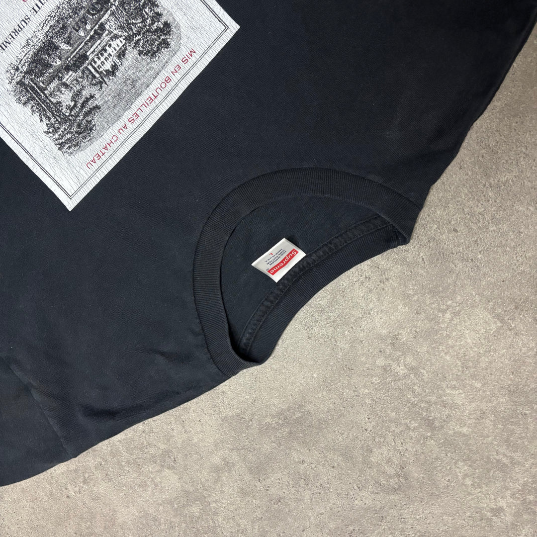 Supreme Chateau Lafite Black T-Shirt (L)