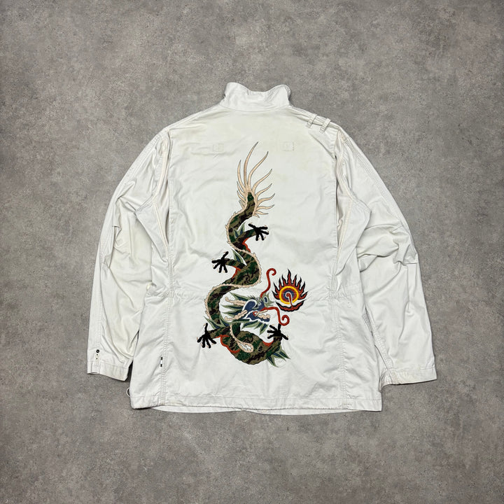 Maharishi White Full Zip Jacket (M)