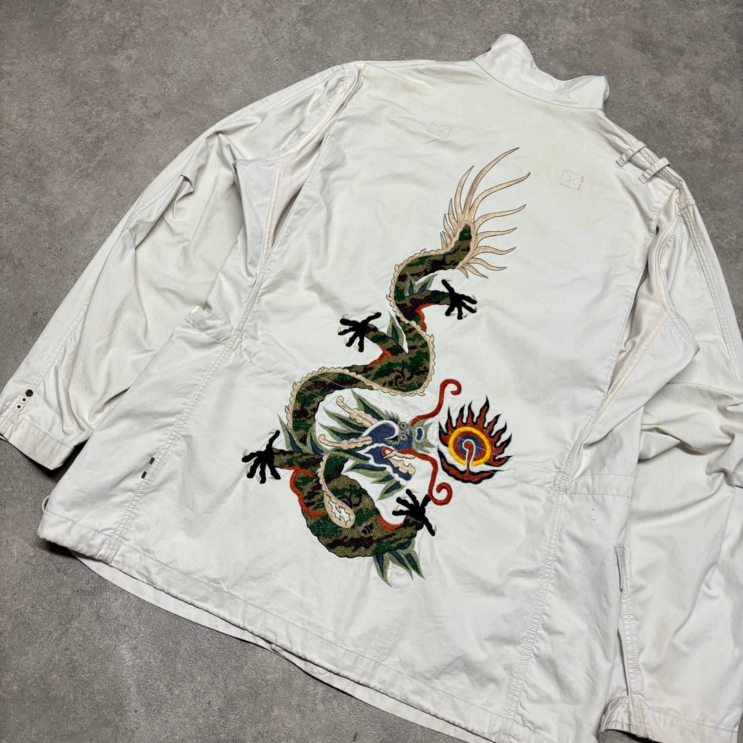 Maharishi White Full Zip Jacket (M)