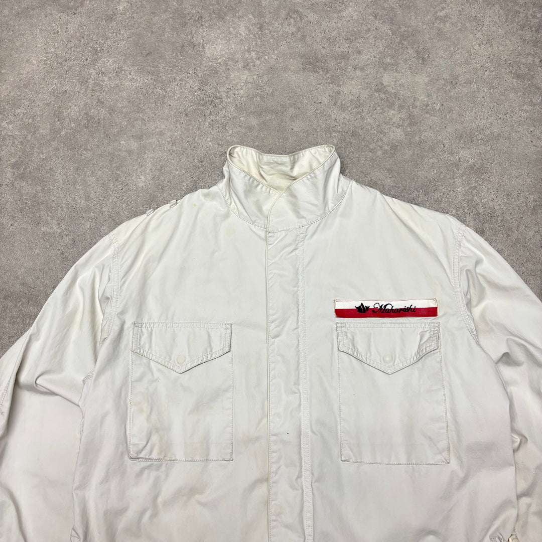 Maharishi White Full Zip Jacket (M)