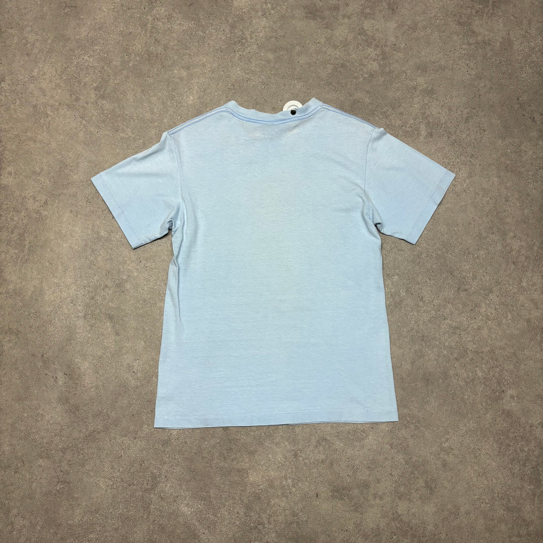 Vintage Stussy Made In USA Baby Blue T-Shirt (S)