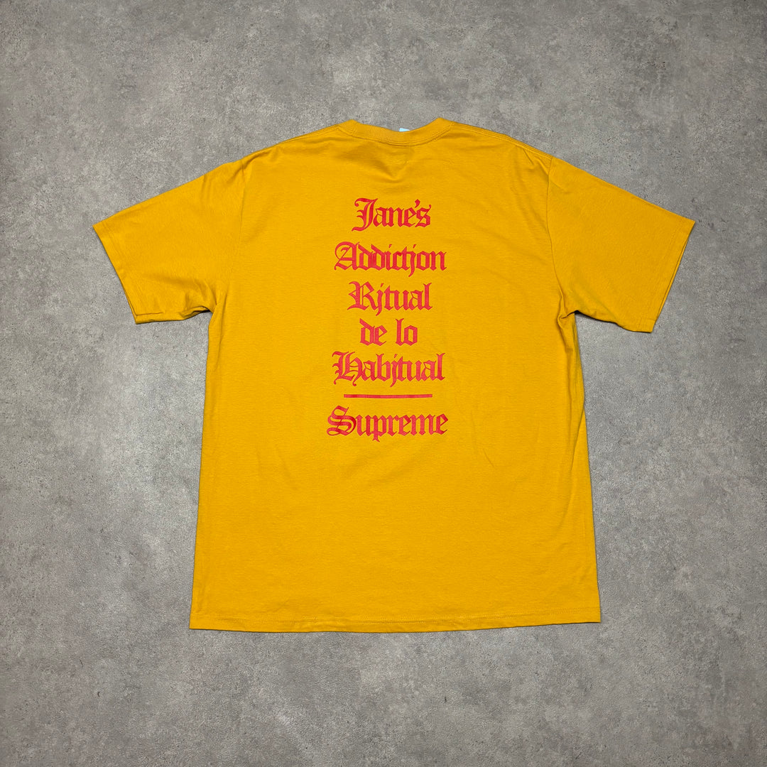 Supreme x Jane Addiction Yellow T-Shirt (XL)