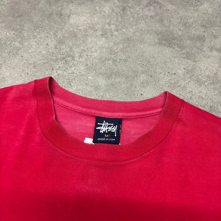 Vintage Stussy x LV Red Headphone T-Shirt (M)