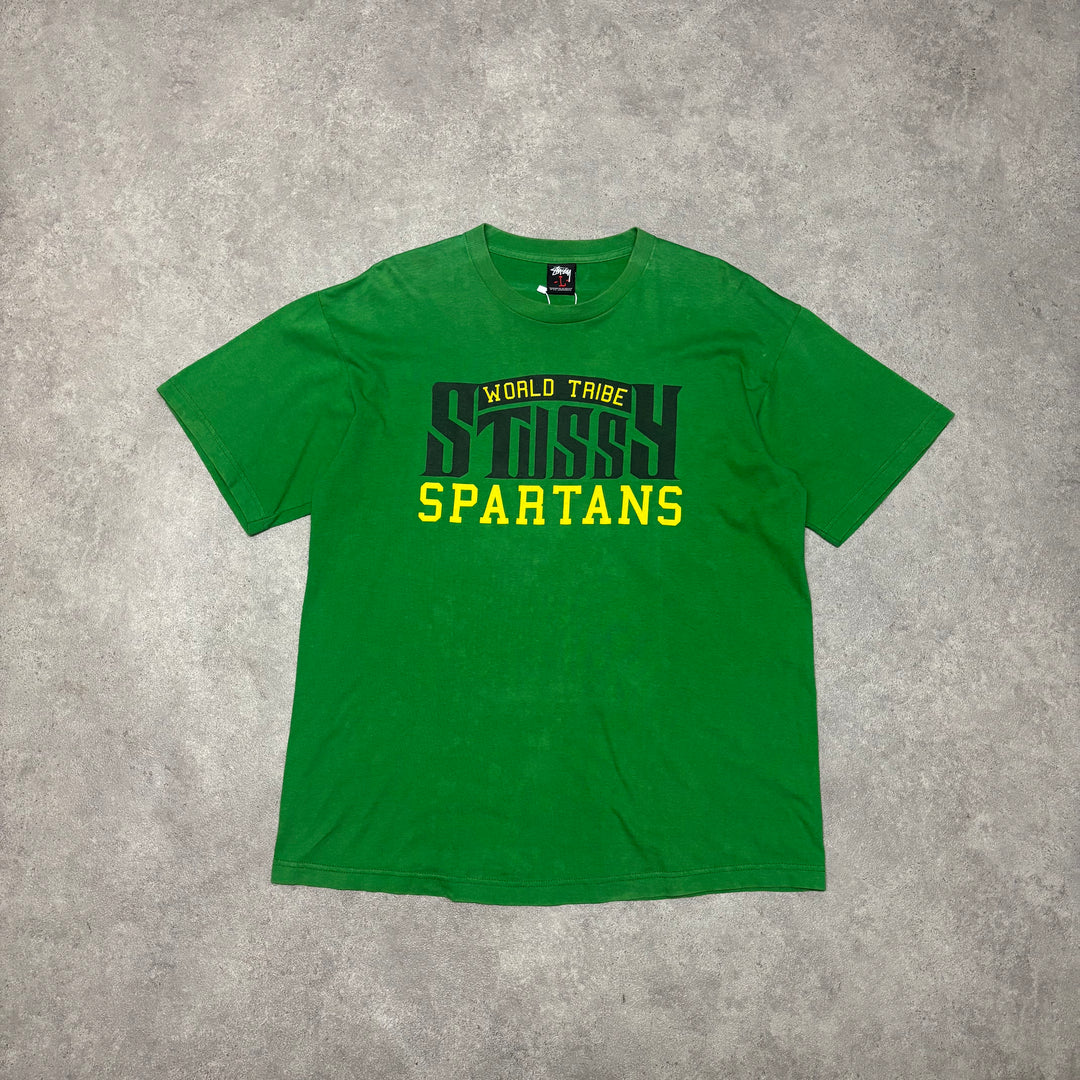 Vintage Stussy Green Made In USA T-Shirt (L)