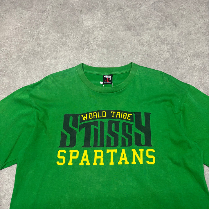 Vintage Stussy Green Made In USA T-Shirt (L)