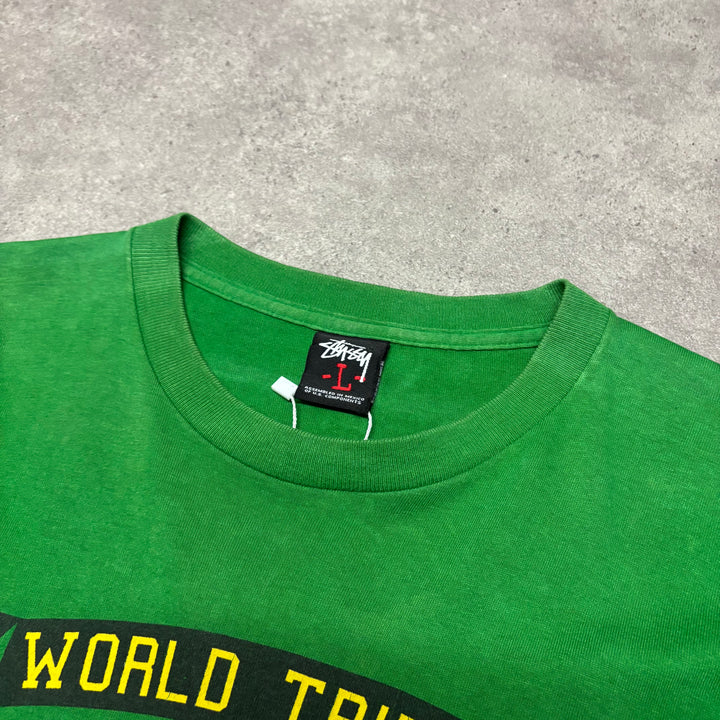 Vintage Stussy Green Made In USA T-Shirt (L)