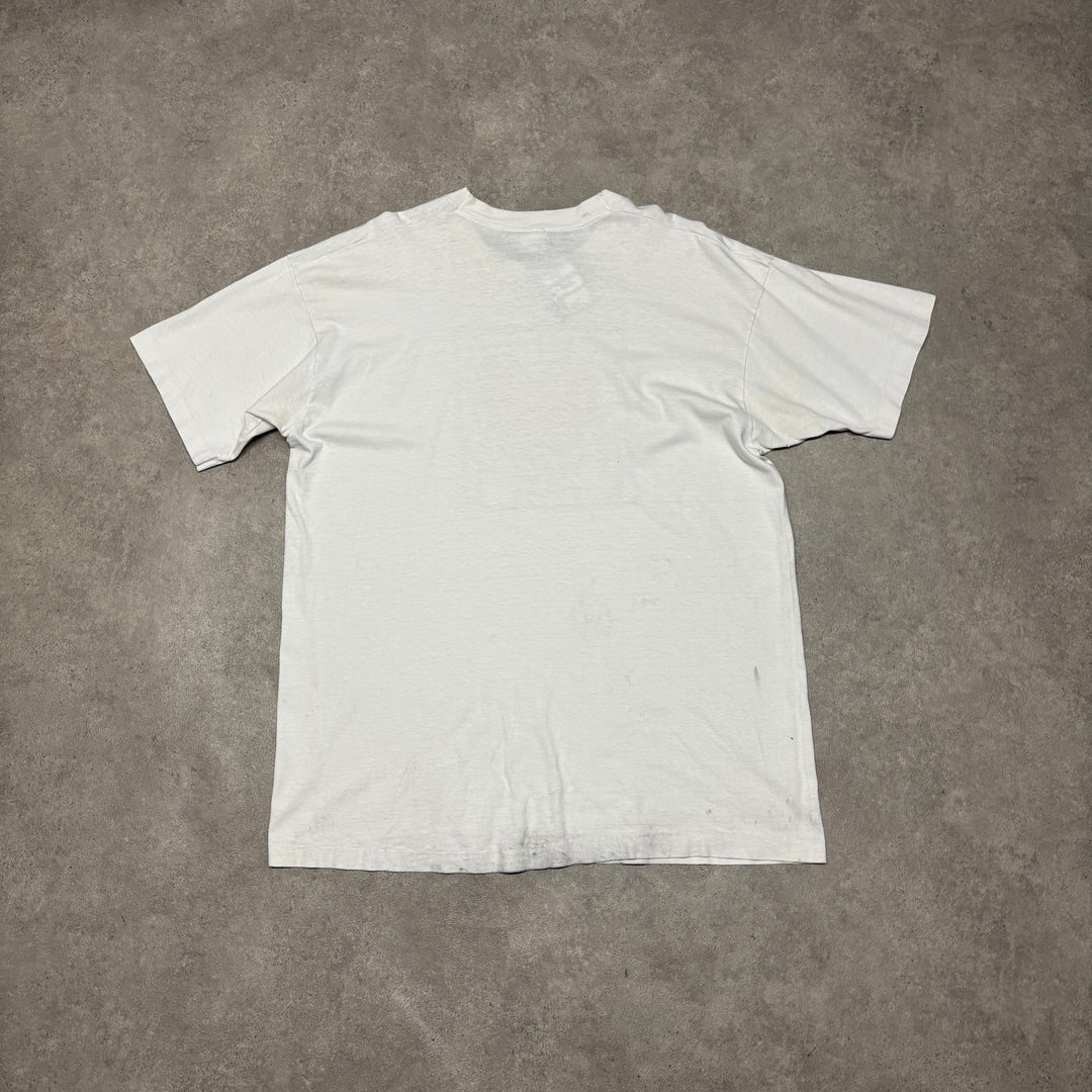 Vintage 90's Keith Haring White T-Shirt (XXL)