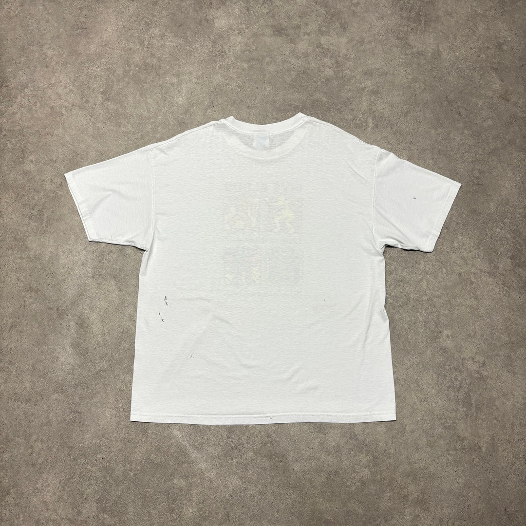 Vintage Keith Haring White Graphic T-Shirt (XL)