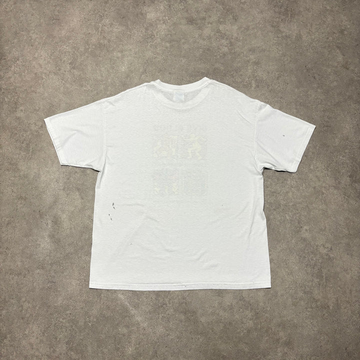 Vintage Keith Haring White Graphic T-Shirt (XL)