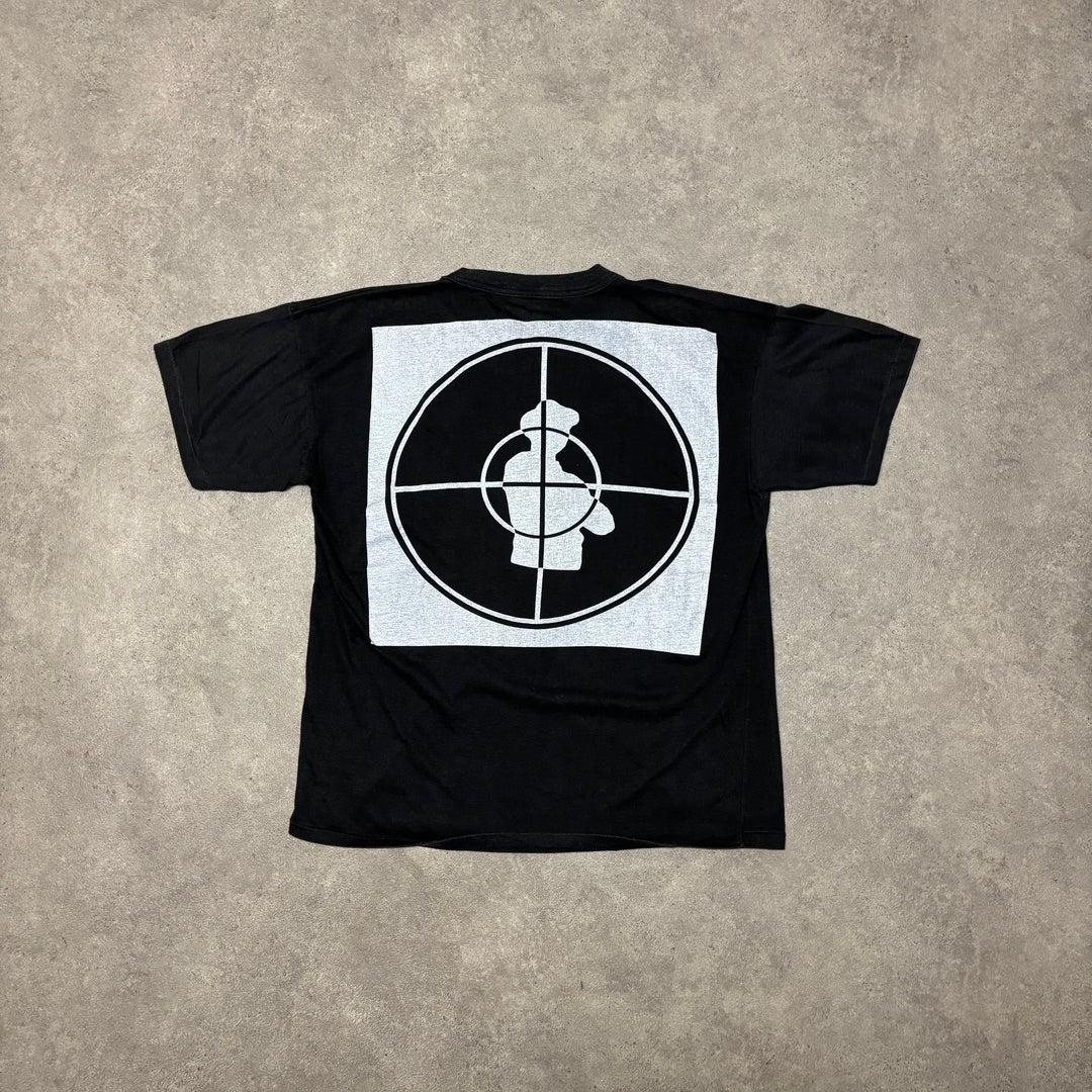 Vintage Public Enemy Black Graphic T-Shirt (L)