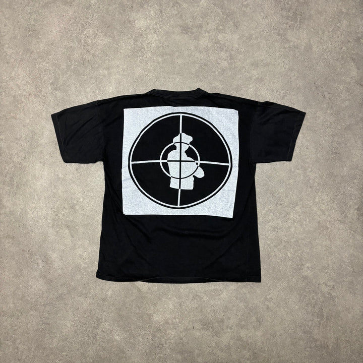 Vintage Public Enemy Black Graphic T-Shirt (L)