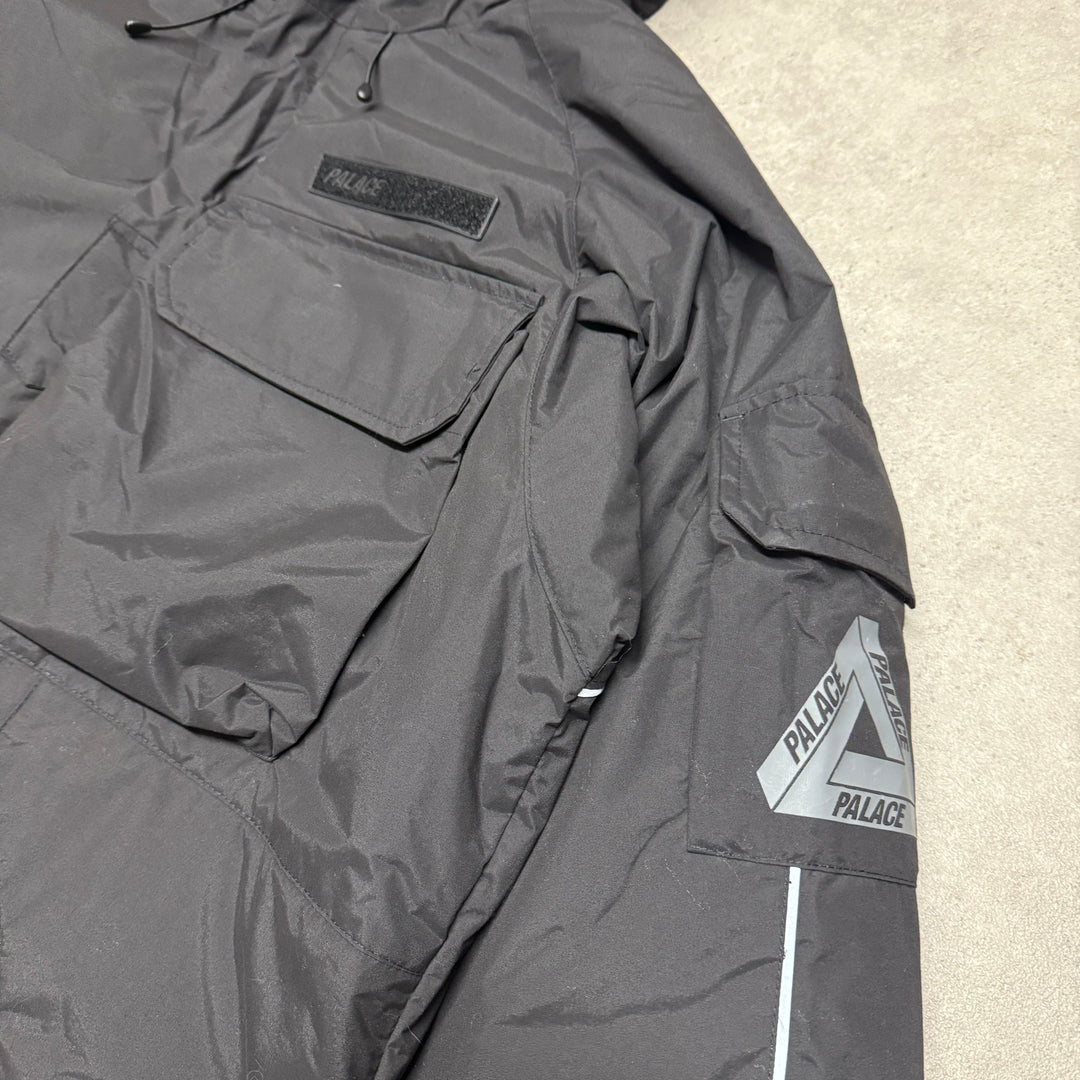 Palace GORE-TEX Arctic Cargo Pcwcs Hooded Jacket Size L Black