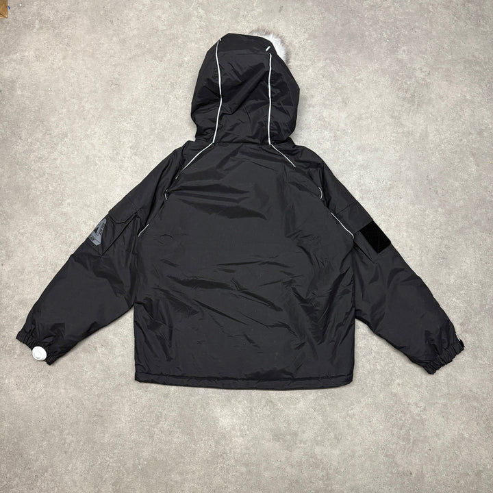 Palace GORE-TEX Arctic Cargo Pcwcs Hooded Jacket Size L Black