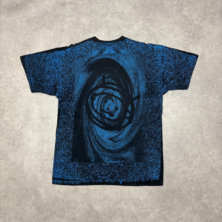 1993 vintage U2 Zoorapa Black & Blue Graphic T-Shirt (XL)