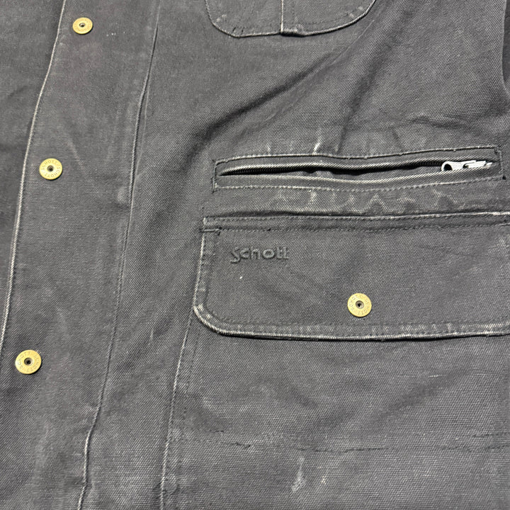 Vintage Schott Work Wear Jacket Size L Black