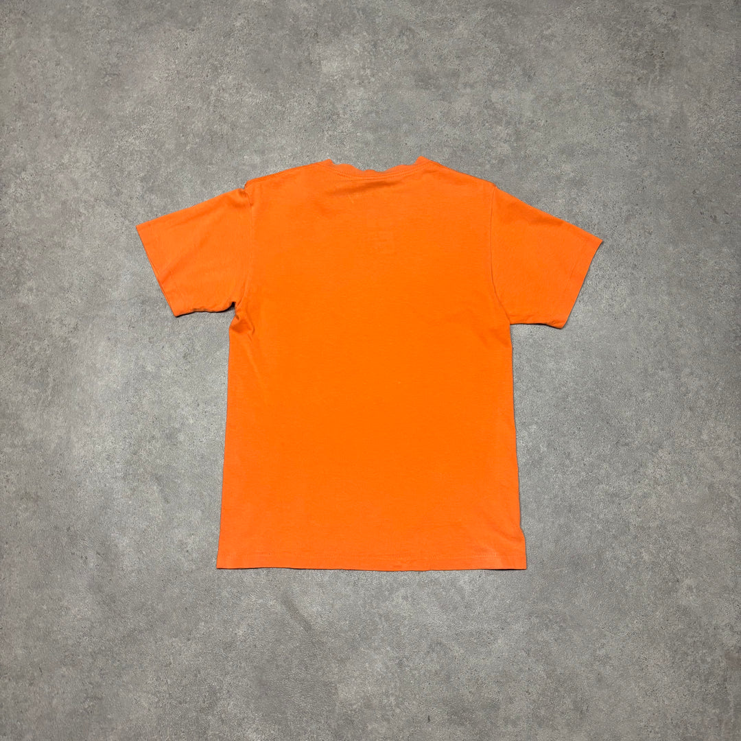 Vintage 90's Stussy Orange Made In USA T-Shirt (S)