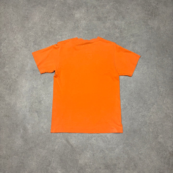 Vintage 90's Stussy Orange Made In USA T-Shirt (S)