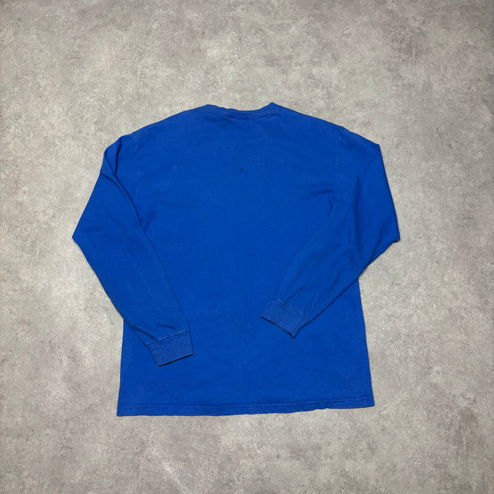 Supreme Comme De Garcon's Blue Long Sleeve T-Shirt (L)