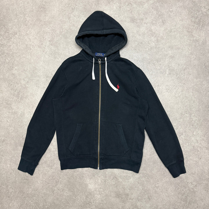 Polo Ralph Lauren Full Zip Hoodie  Size M Black