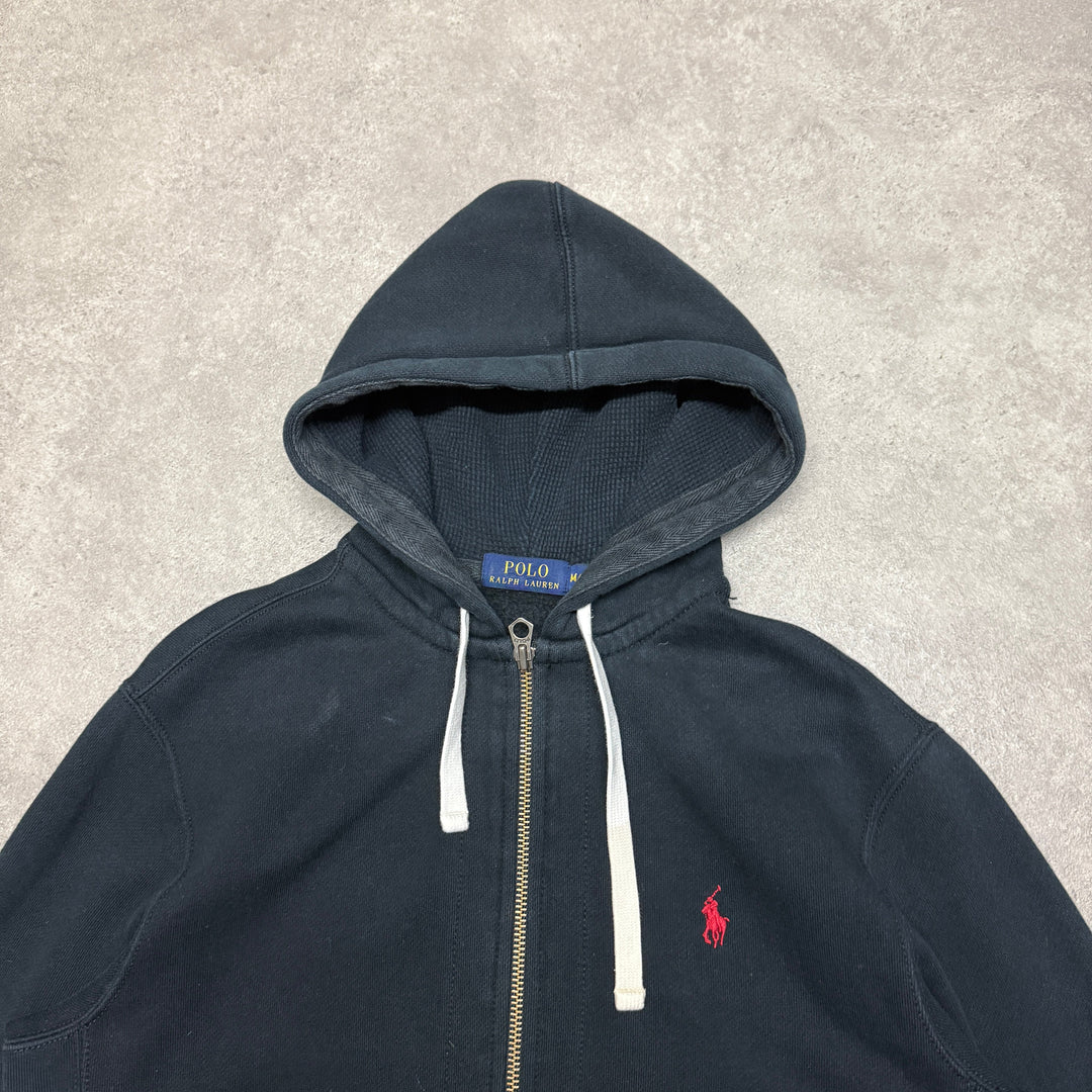 Polo Ralph Lauren Full Zip Hoodie  Size M Black