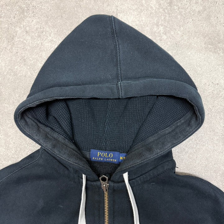 Polo Ralph Lauren Full Zip Hoodie  Size M Black