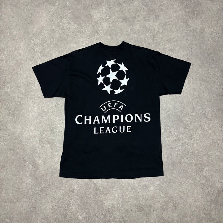 Vintage Inter Milan Champions League Black Graphic T-Shirt (L)