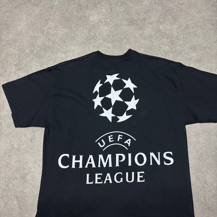 Vintage Inter Milan Champions League Black Graphic T-Shirt (L)