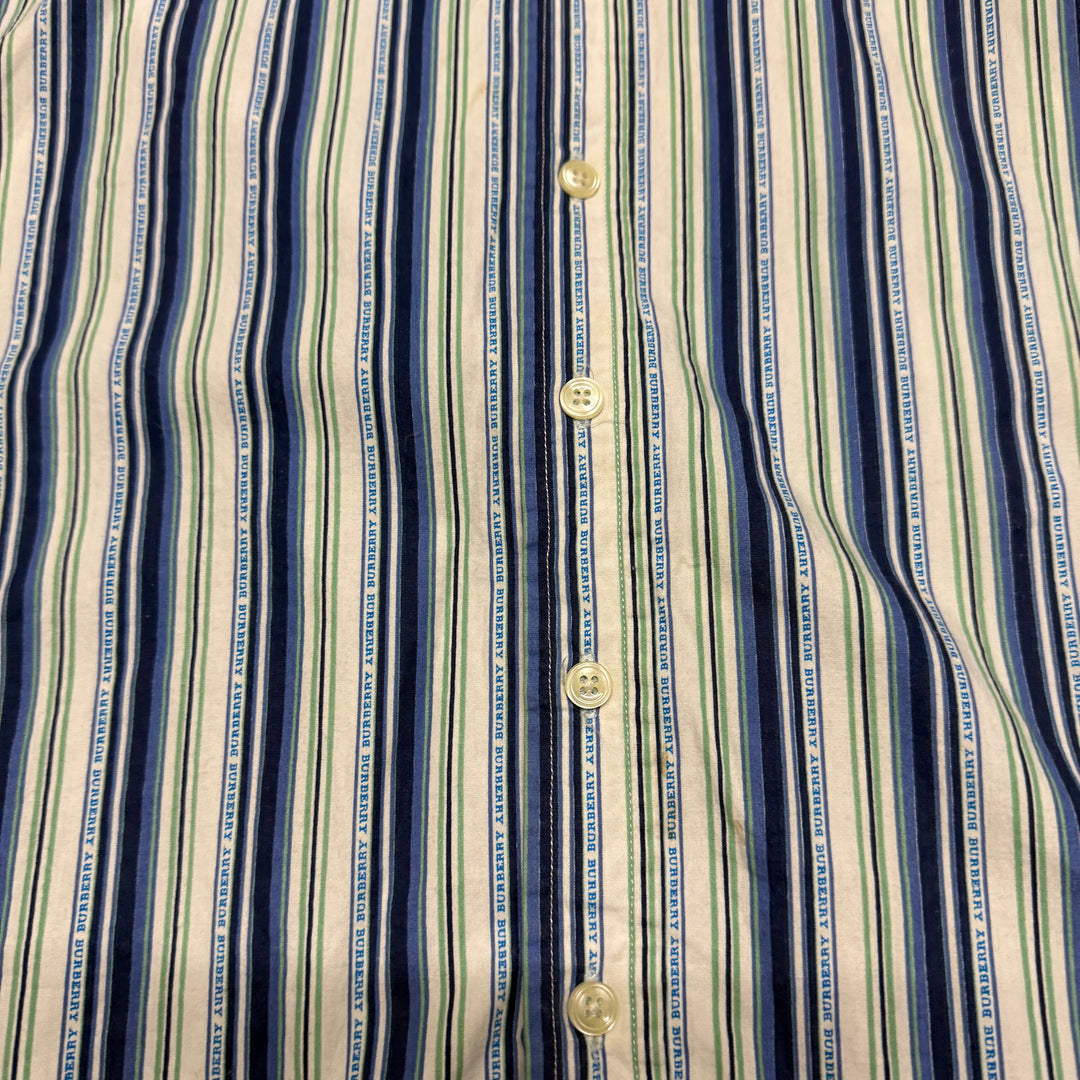 Vintage Burberry  Shirt Size M Blue