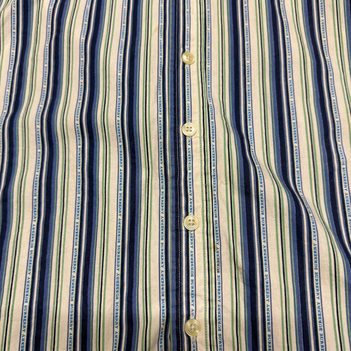 Vintage Burberry  Shirt Size M Blue
