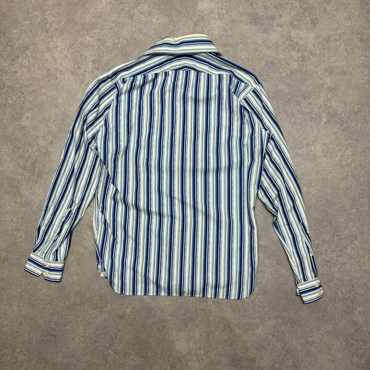 Vintage Burberry  Shirt Size M Blue