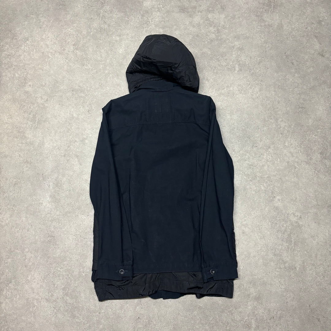 Vintage Girbaud Hooded Navy Parka Jacket (M)
