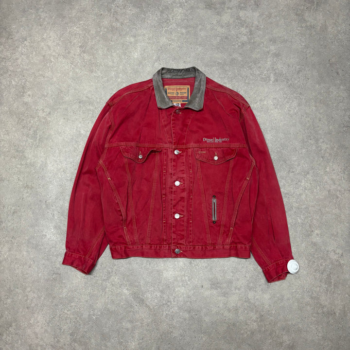 Vintage Diesel Industry Red Canvas Jacket (M)